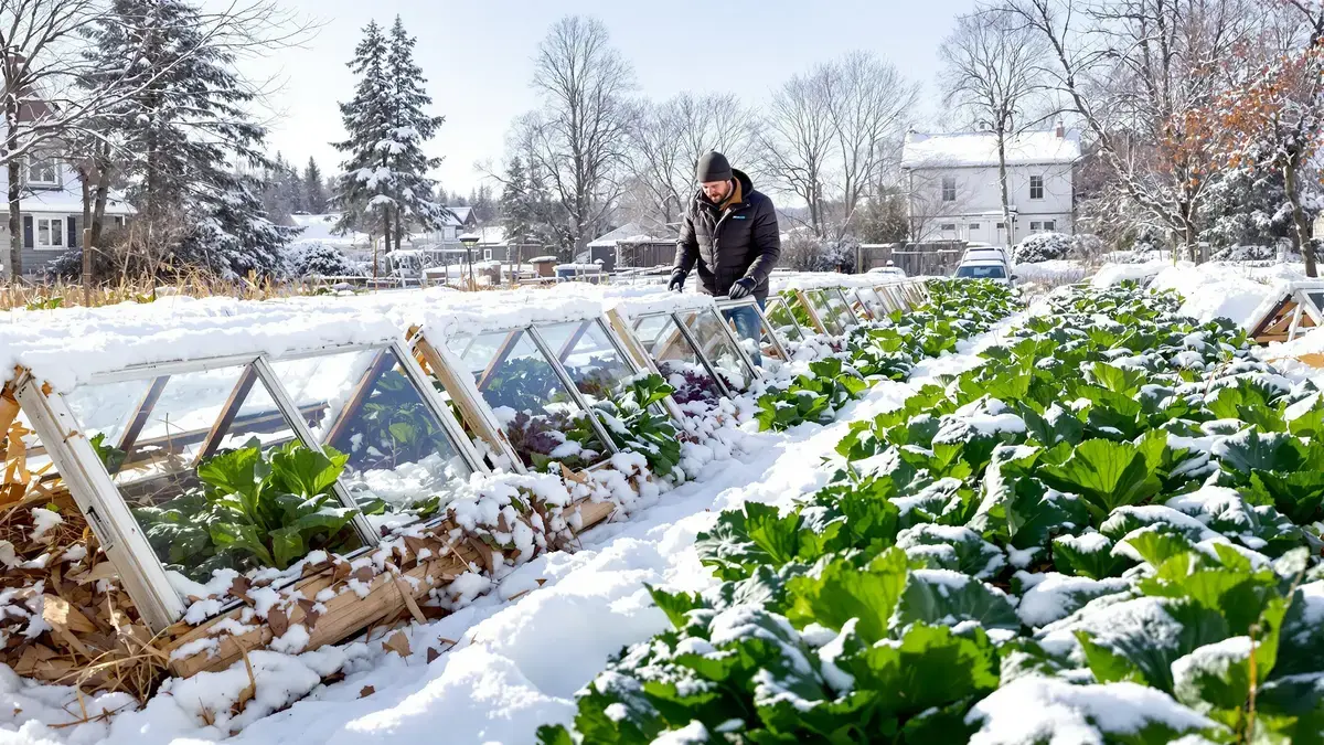 Deze Noordse techniek brengt onze producenten in verlegenheid: groenten onder de sneeuw, zonder kas, geen excuses.