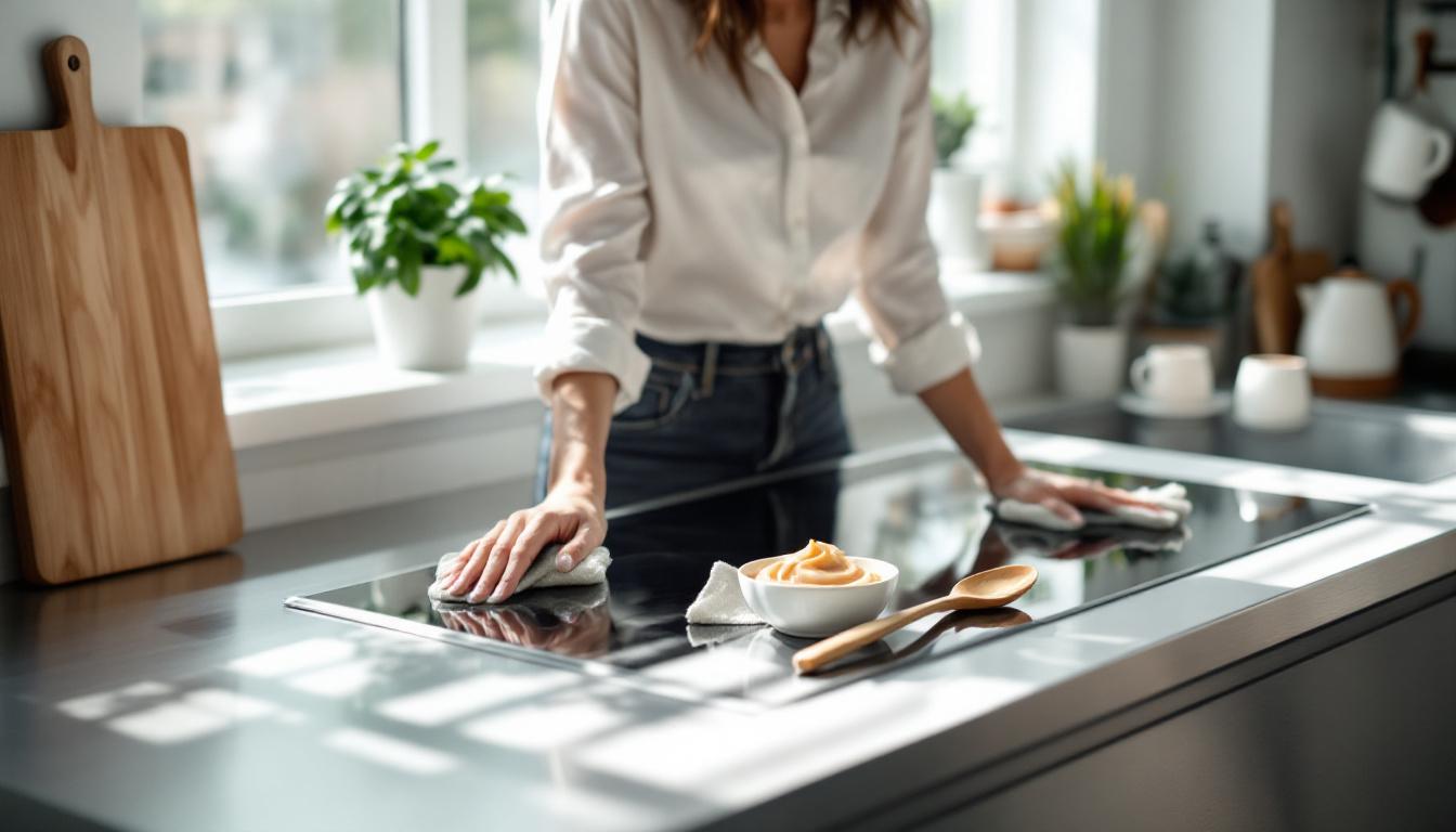 ontdek een eenvoudig huismiddeltje om krassen op je keramische kookplaat binnen 5 minuten te verwijderen. test het snel en effectief!
