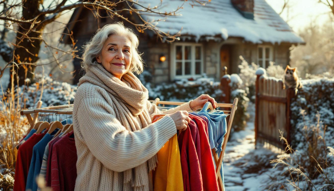 ontdek de slimme grootmoeder-tip om je wasgoed in de winter snel en droog te krijgen, zelfs bij koud en vochtig weer. eindelijk droge kleren zonder gedoe!