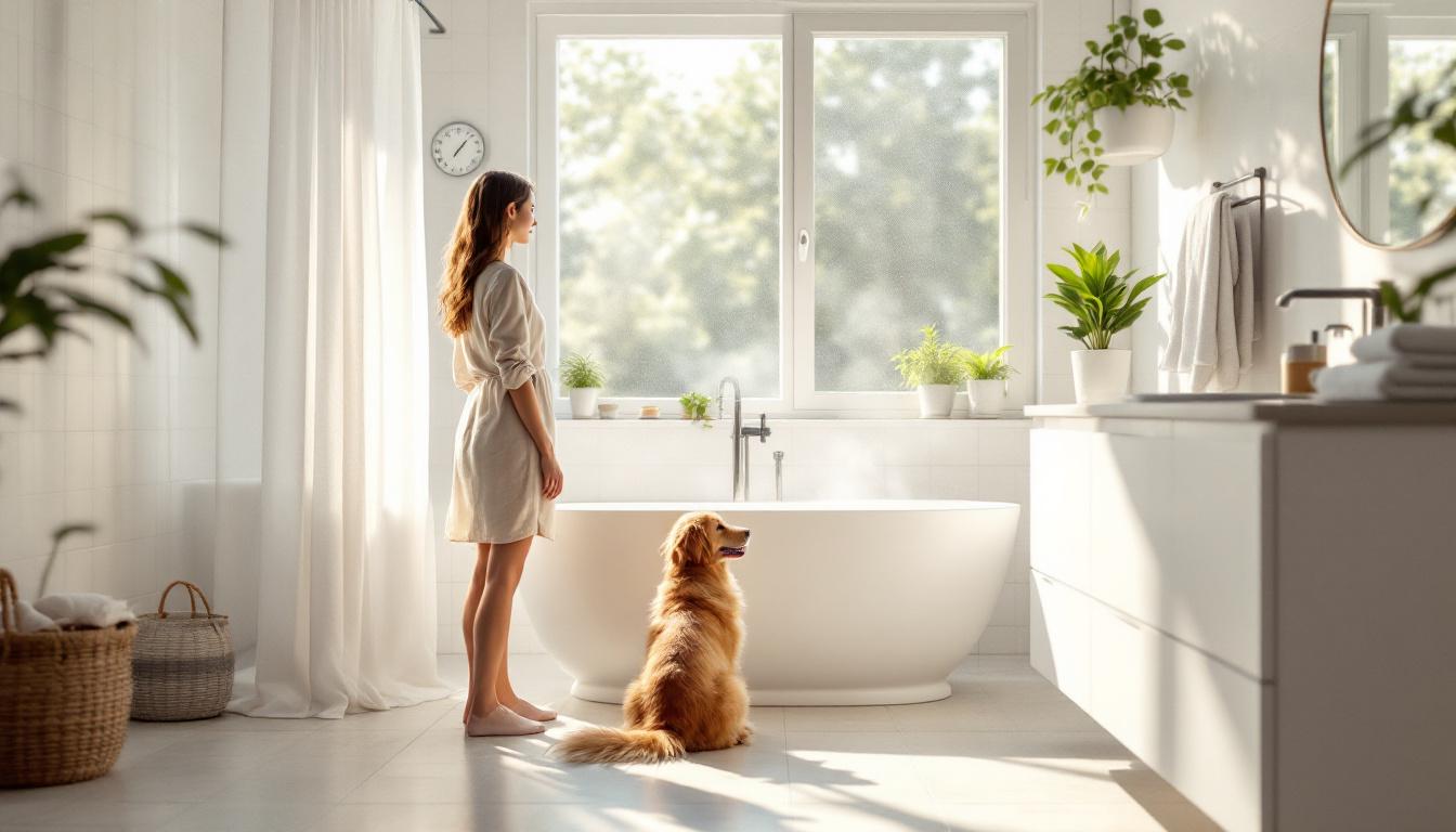 ontdek een eenvoudige vijf minuten durende badkamerroutine die voorkomt dat vocht en schimmel zich ophopen, voor een frisse en schone badkamer.