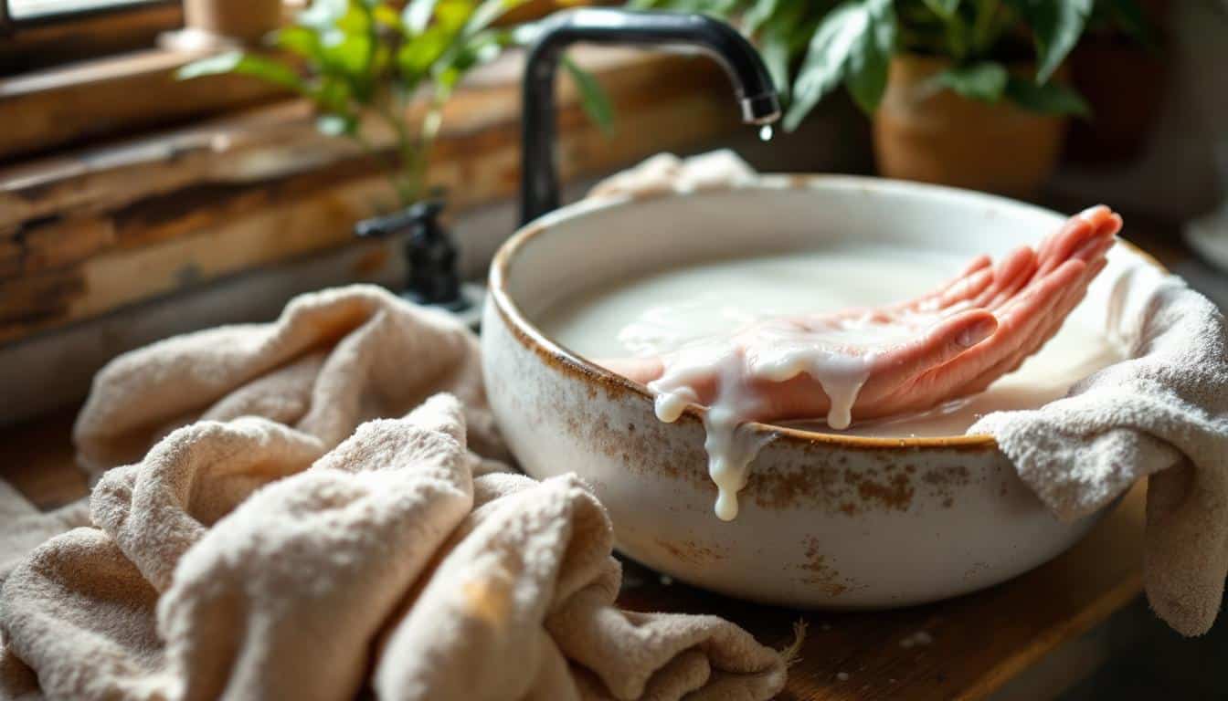 ontdek hoe je ruwe handdoeken weer heerlijk zacht maakt met dit natuurlijke product in het wasbakje. eenvoudig en effectief voor zachte handdoeken na elke wasbeurt.